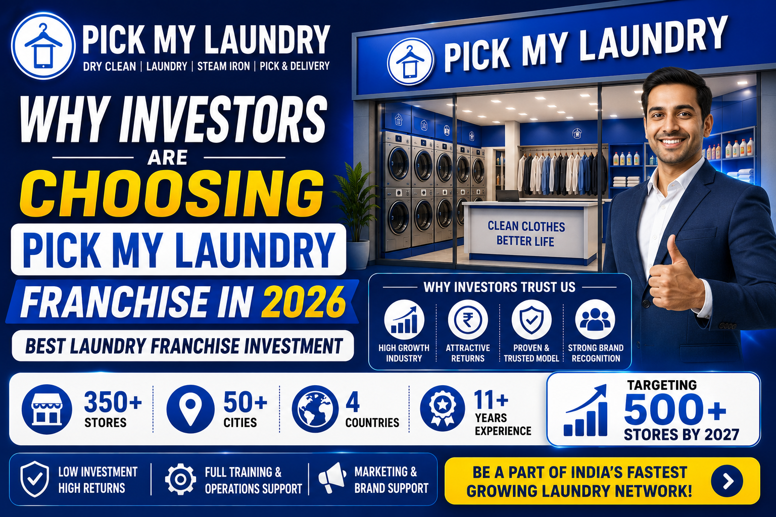 Why Investors are Choosing Pick My Laundry Franchise in 2026 | Best Laundry Franchise Investment