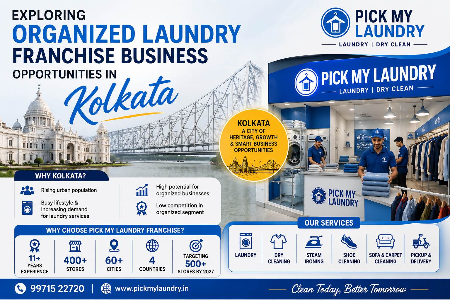 Exploring Organized Laundry Franchise Business Opportunities in Kolkata (2026) | Pick My Laundry